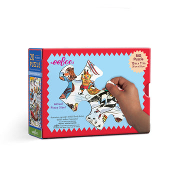eeBoo 20pc Puzzle Winter Sleigh Ride