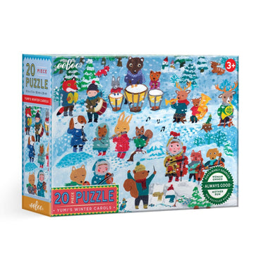 eeBoo 20pc Puzzle Yumi's Winter Carols