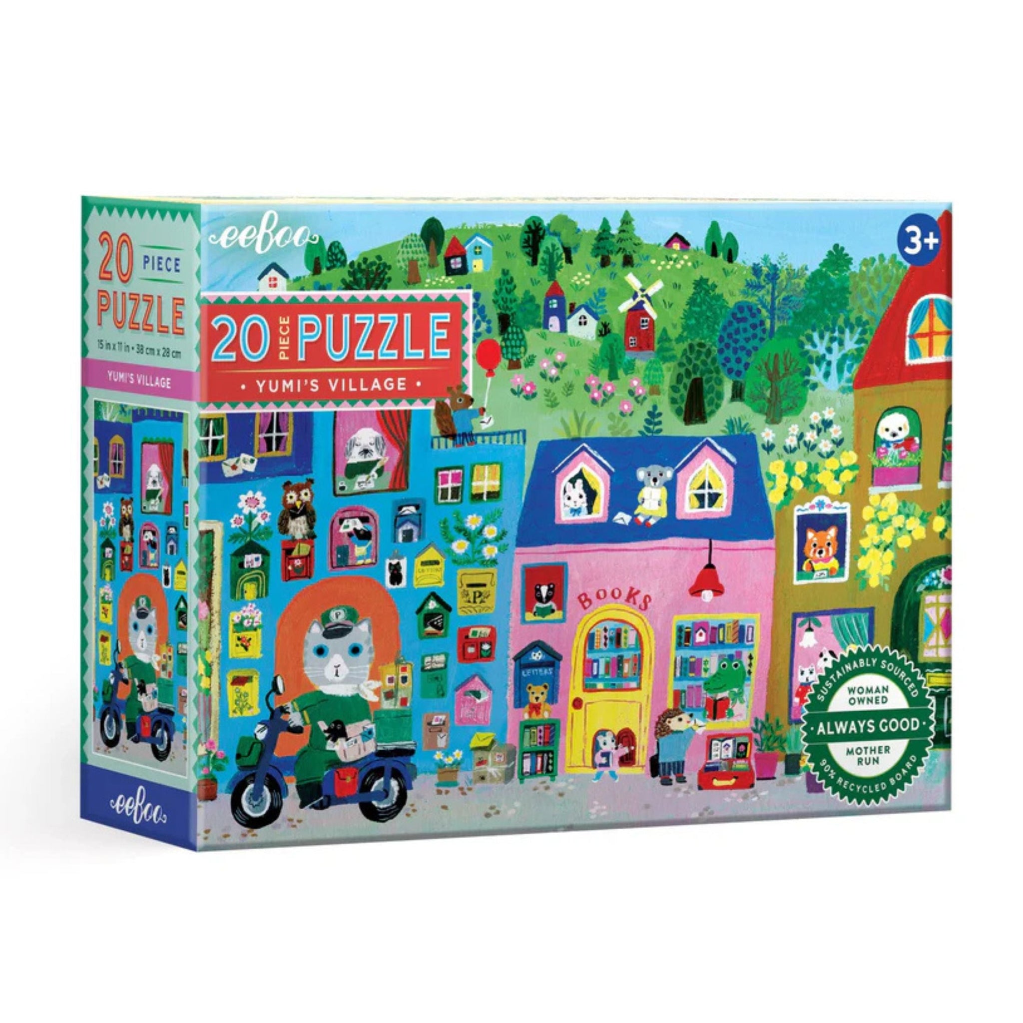 eeBoo 20pc Puzzle Yumis Village