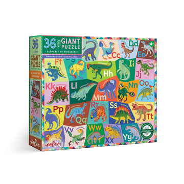 eeBoo 36pc Giant Puzzle Alphabet of Dinosaurs