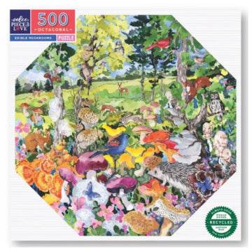 eeBoo 500pc Puzzle Edible Mushrooms Oct