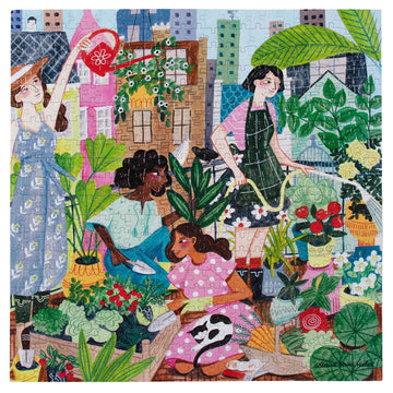eeBoo 500pc Puzzle Rooftop Garden Sq