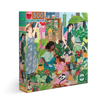 eeBoo 500pc Puzzle Rooftop Garden Sq