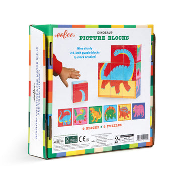 eeBoo Picture Blocks Puzzle Dinosaur