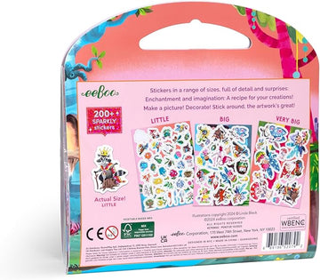 eeBoo Shiny Sticker Book Magical Creatures
