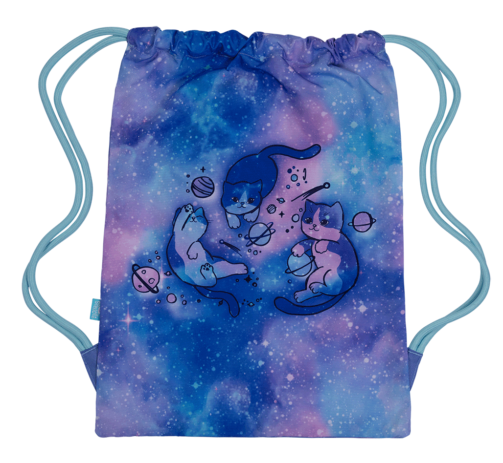 Spencil Big Drawstring Bag - Cat-a-cosmic