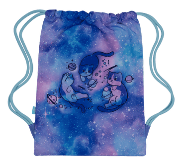 Spencil Big Drawstring Bag - Cat-a-cosmic