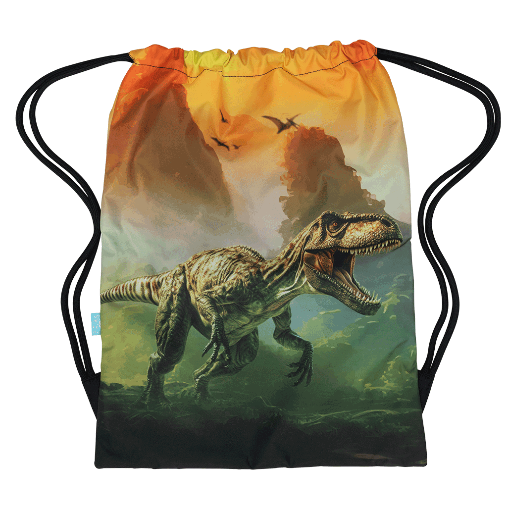 Spencil Big Drawstring Bag - Jurassic Kingdom