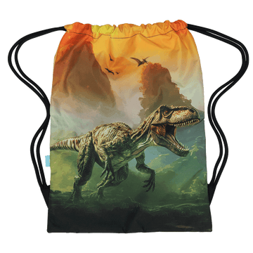 Spencil Big Drawstring Bag - Jurassic Kingdom