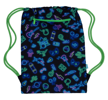 Spencil Big Drawstring Bag - Neon Life