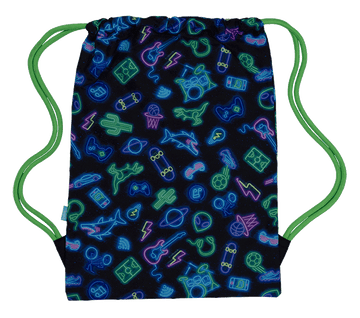 Spencil Big Drawstring Bag - Neon Life