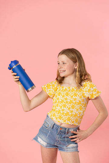 Spencil Big Insulated Water Bottle 650ml - Azure