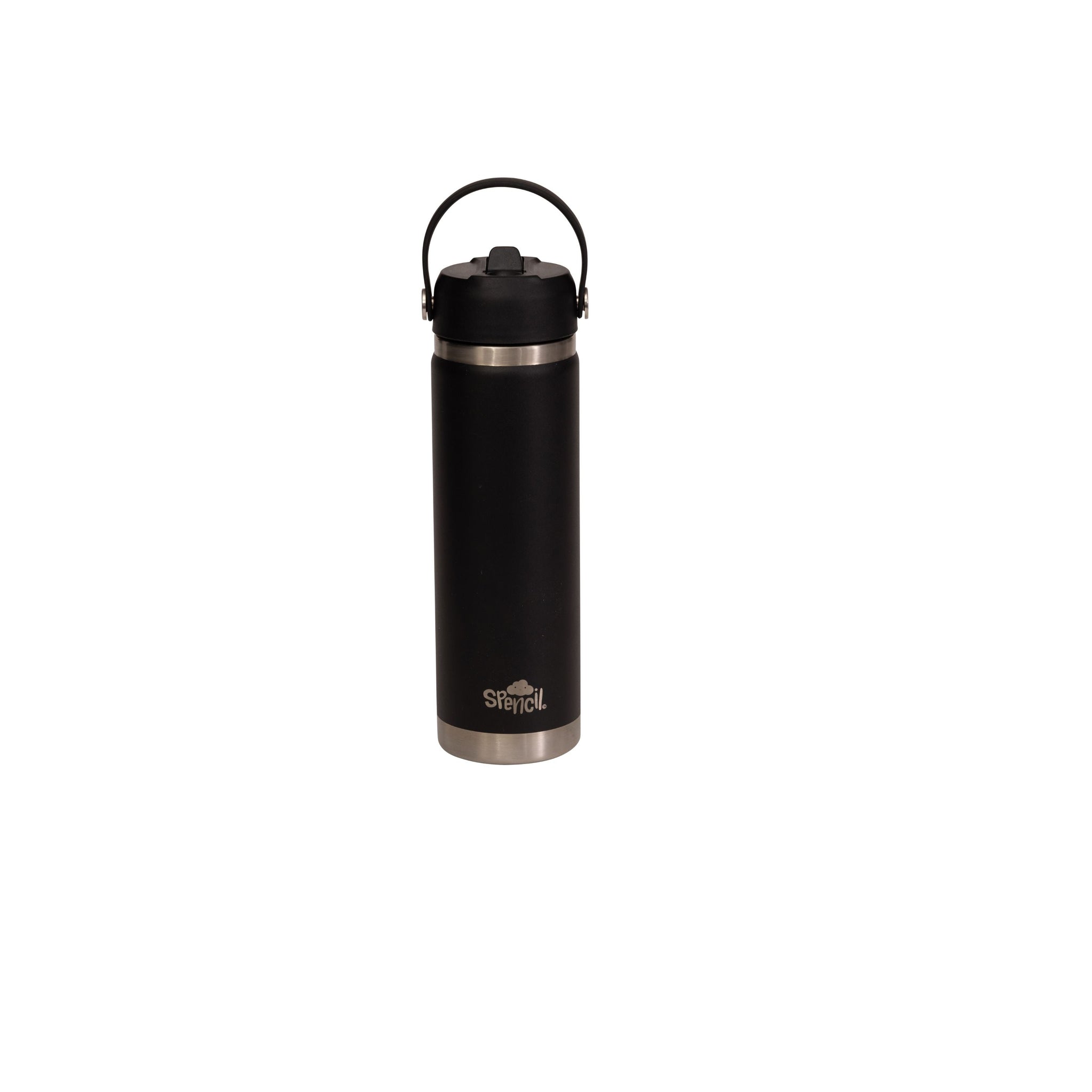 Spencil Big Insulated Water Bottle 650ml - Black