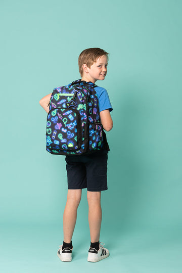 Spencil Big Kids Backpack - Neon Life
