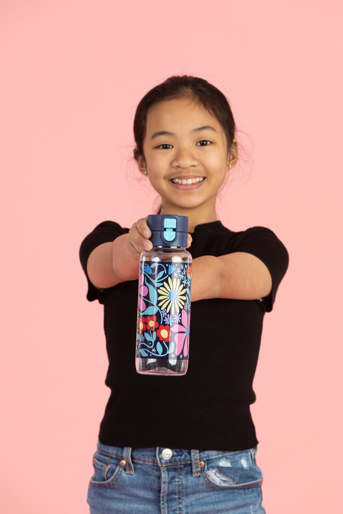 Spencil Big Water Bottle 650ml - Flower Fun