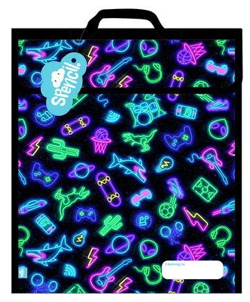 Spencil Homework Bag Extra Large - Neon Life