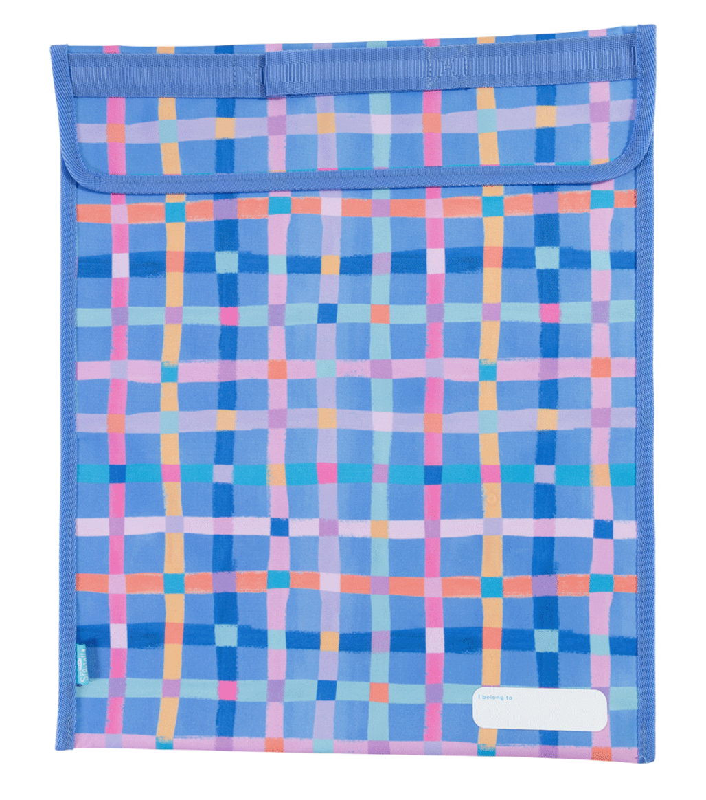 Spencil Homework Bag Extra Large - Pastel Plaid