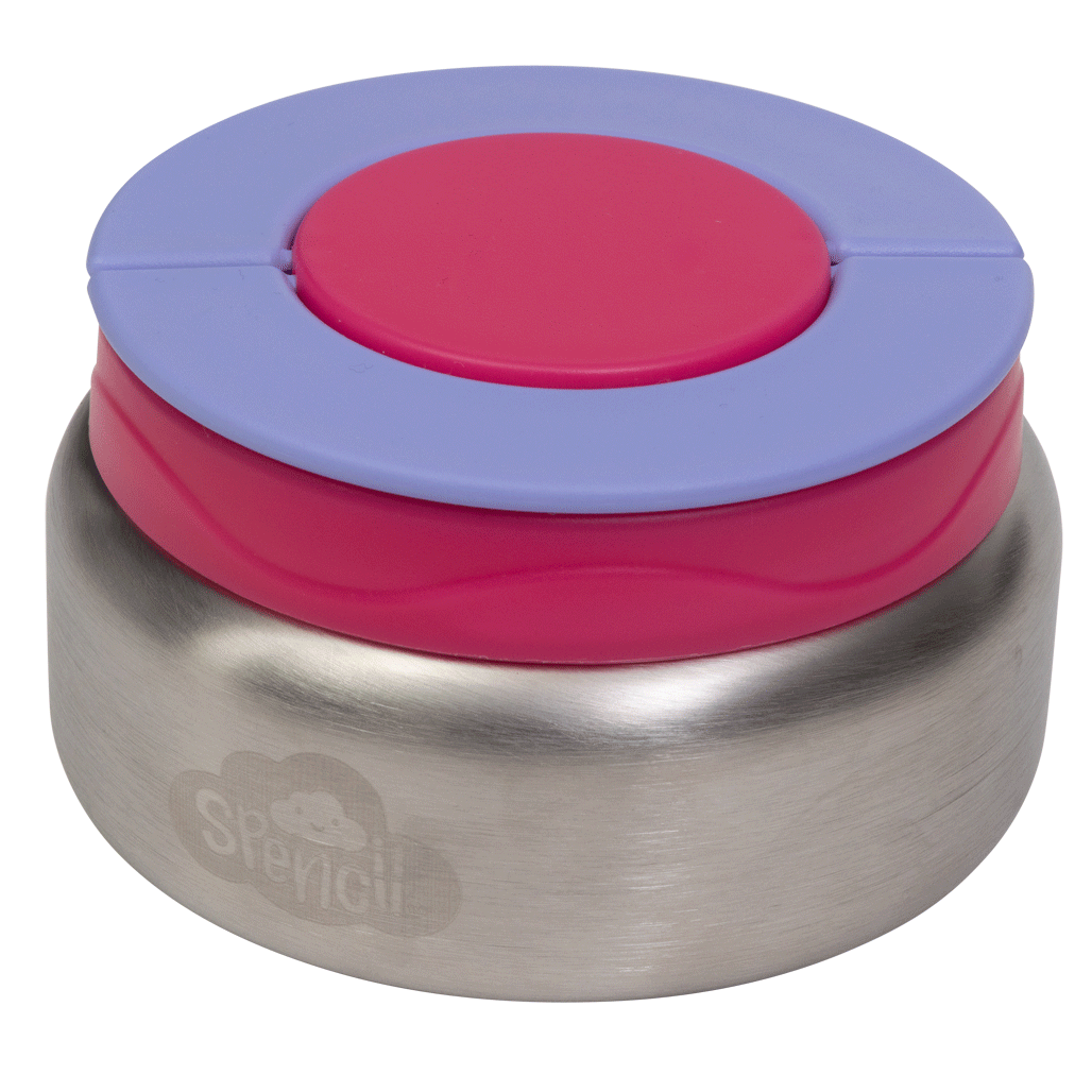 Spencil Hot-Stuff Insulated Food Jar - Fuchsia/Periwinkle