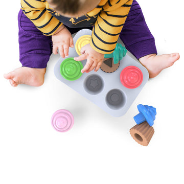 Bright Starts Sort & Sweet Cupcakes Shape Sorting Activity Toy