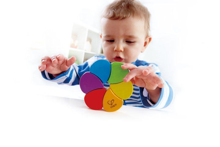 Hape rainbow rattle The Toy Wagon