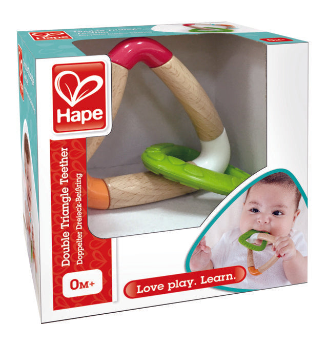 Hape-double-triangle-teether-The Toy Wagon
