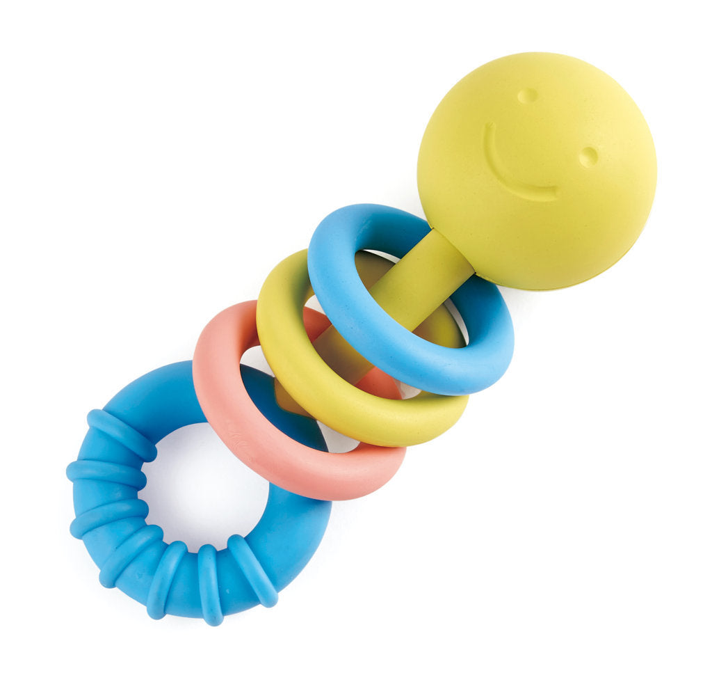 Hape Rattling Rings Teether for new borns and young babies The Toy Wagon