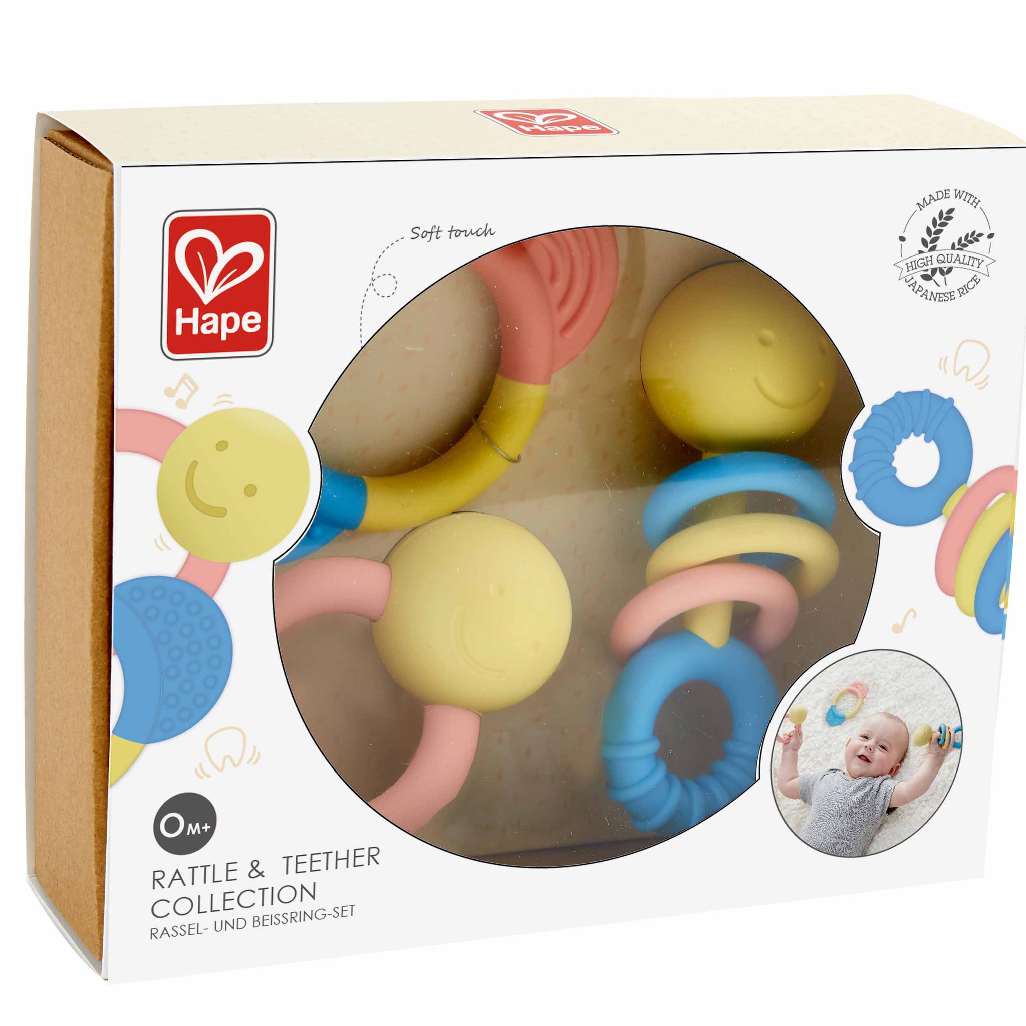 Hape Rattle & Teether Collection perfect for little hands, baby and new borns The Toy Wagon