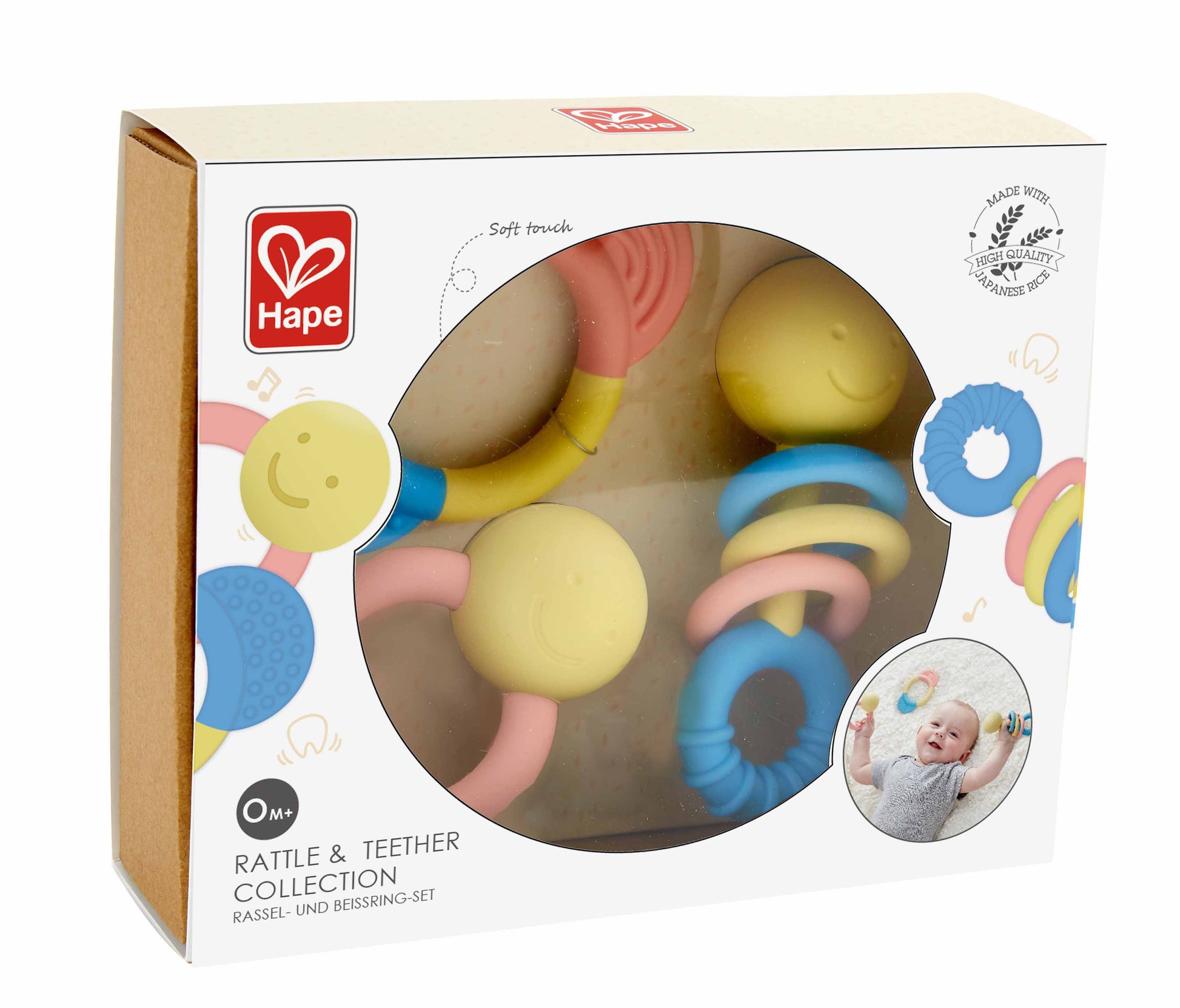 Hape Rattle & Teether Collection perfect for little hands, baby and new borns The Toy Wagon