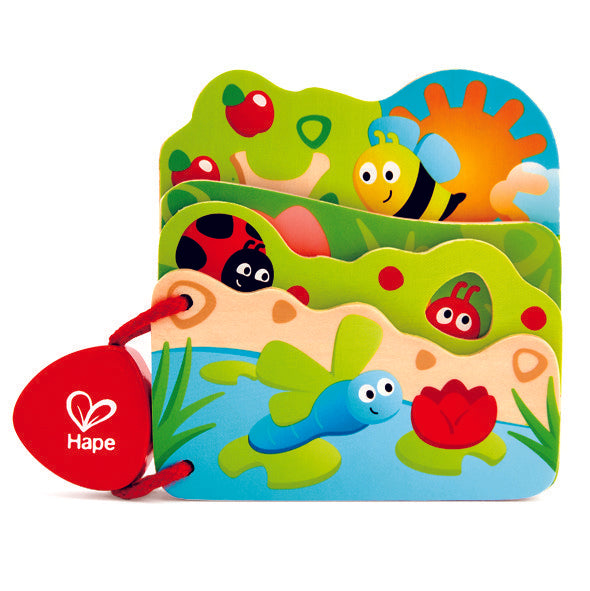 Hape Babys Bug Book perfect for little hands, baby and new borns The Toy Wagon