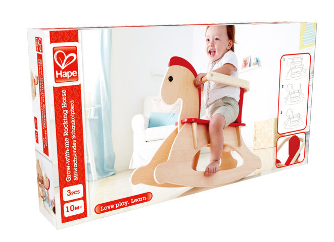 Hape Grow-with-me Rocking Horse perfect for baby as they grow The Toy Wagon
