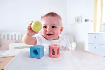 Hape Geometric Rattle perfect for little hands, baby and new borns The Toy Wagon