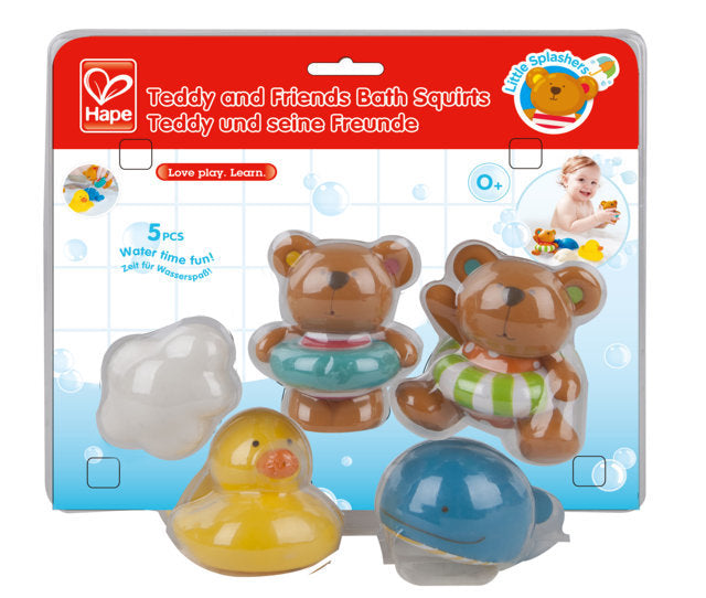Hape Teddy and Friends Bath Squirts make bath time more fine for babies The Toy Wagon