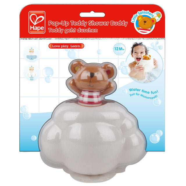 Hape Pop-Up Teddy Shower Buddy makes bath time fun for babies The Toy Wagon