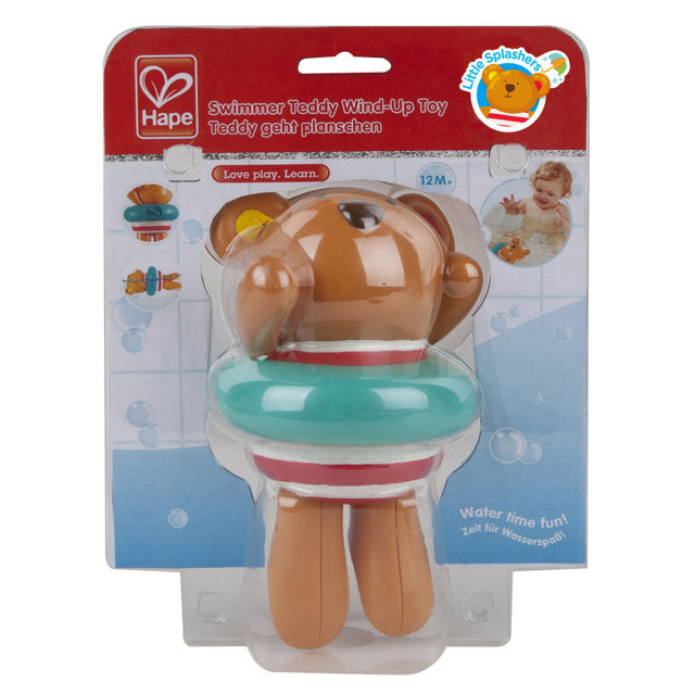 Hape Swimmer Teddy Wind-Up Toy makes bath time fun for babies The Toy Wagon