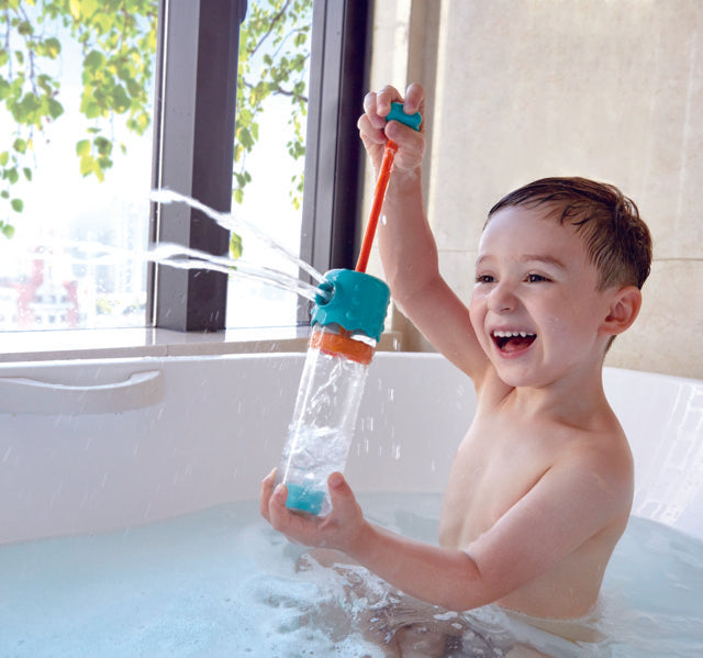 Hape Multi-spout Sprayer makes bath time fun for babies The Toy Wagon