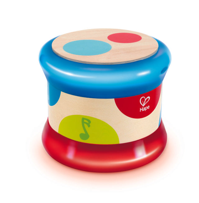 Hape Baby Drum, a first musical instruments for babies, perfect for making music The Toy Wagon