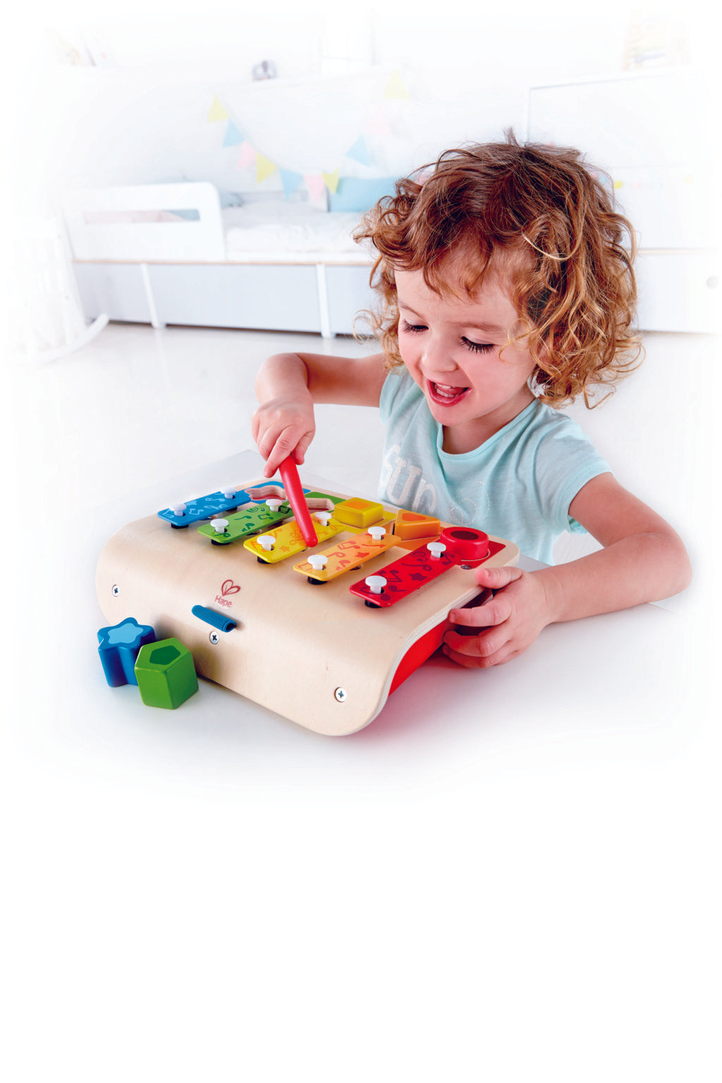 Hape SHape Sorter Xylophone, a first musical instruments for babies, perfect for making music The Toy Wagon