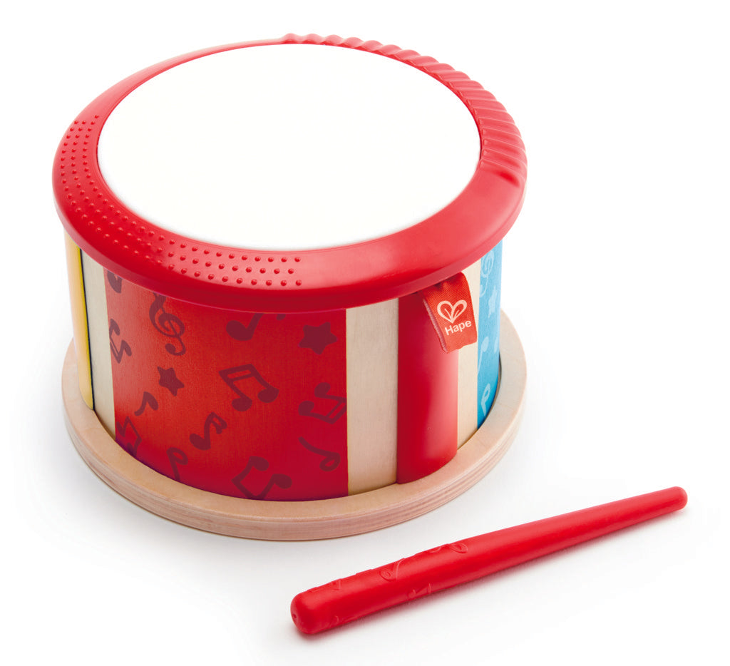 Hape Double-Sided Drum, a first musical instruments for babies, perfect for making music The Toy Wagon
