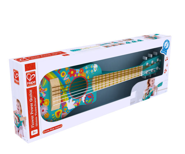 Hape Flower Power Guitar a great first musical instrument for children The Toy Wagon