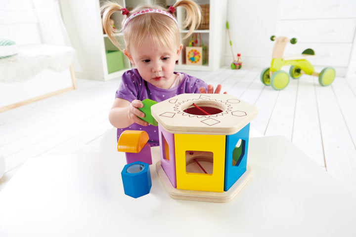 Hape Shake and Match SHape Sorter is a fun toy for kids to help with hand and eye co-ordination The Toy Wagon