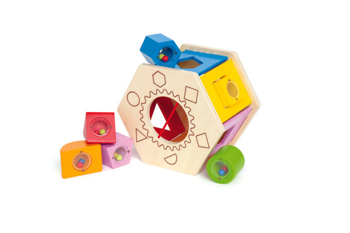 Hape Shake and Match SHape Sorter is a fun toy for kids to help with hand and eye co-ordination The Toy Wagon