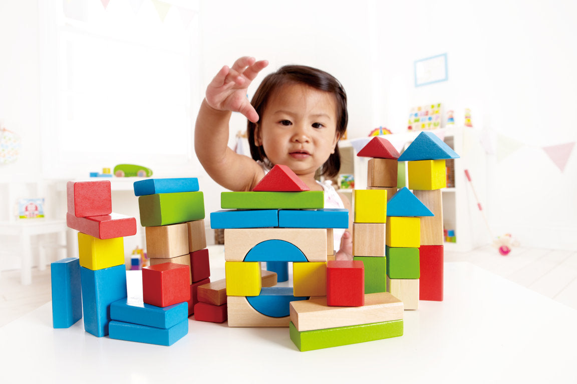 Hape Maple Blocks 50pc Wooden Blocks for kids for imaginative play The Toy Wagon