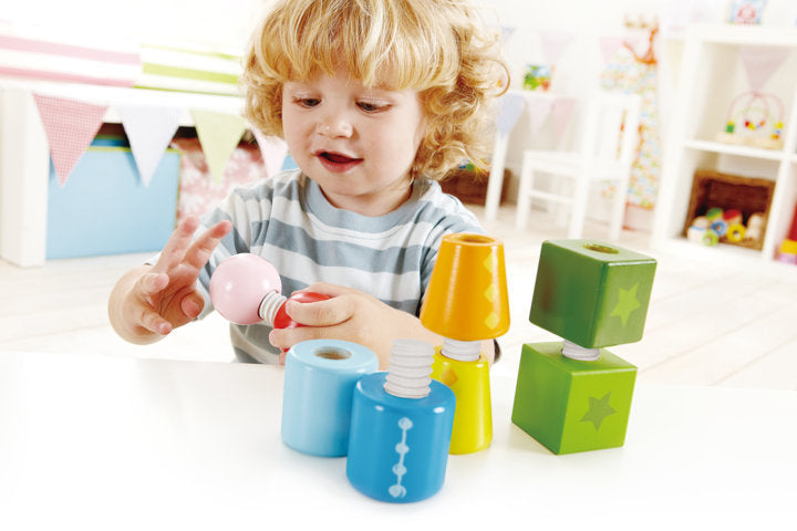 Hape Twist and Turnables fine motor skills promotes dexterity, hand eye co-ordinations The Toy Wagon