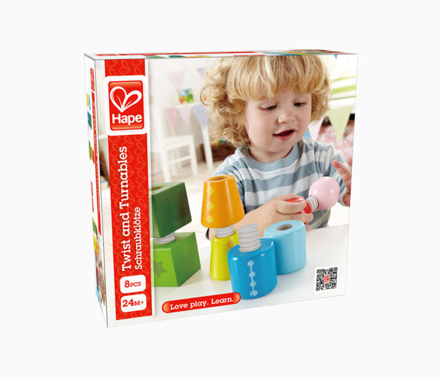 Hape Twist and Turnables fine motor skills promotes dexterity, hand eye co-ordinations The Toy Wagon