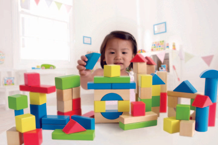 Hape Build up and Away Blocks sturdy wooden blocks will inspire hours of play and generations of builders The Toy Wagon