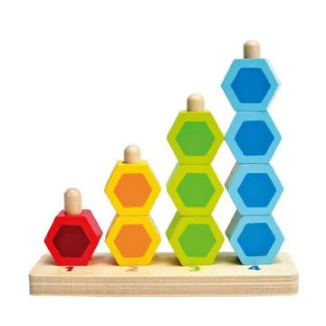 Hape Counting Stacker create towers of fun with this colourful stacker The Toy Wagon