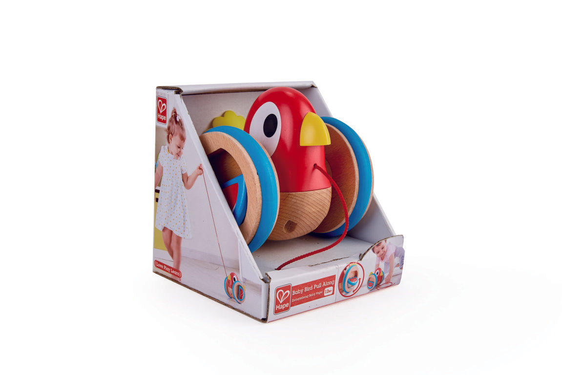 Hape Baby Bird Pull Along wooden push or pull along toy for babies The Toy Wagon