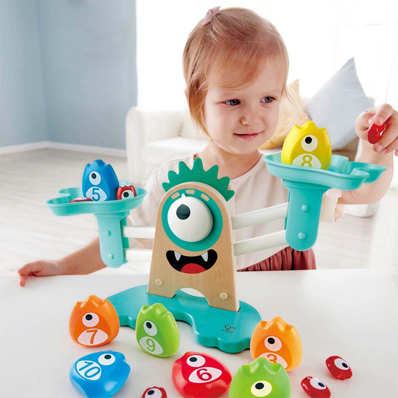 Hape Monster Math Scale beginner maths and educational toys The Toy Wagon