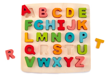 Hape Chunky Alphabet Puzzle wooden for little hands educational toys The Toy Wagon