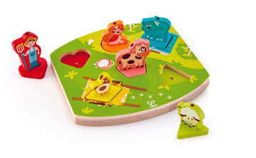 Hape Farmyard Sound Puzzle wooden for little hands educational toys The Toy Wagon